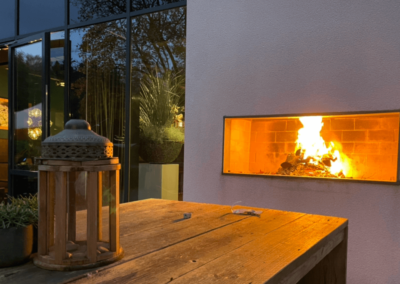 Padel en buitenhaard